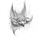 totem mythic tattoo design idea