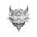 totem mythic japan tattoo design idea