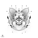  totem cosmo chill tattoo design idea