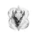 totem mythic tattoo design idea