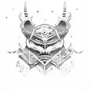 totem Druid  tattoo design idea