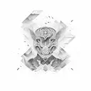 kintsugi totem  tattoo design idea