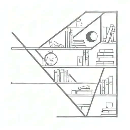 Interstellar bookshelf scene tattoo design tattoo design idea