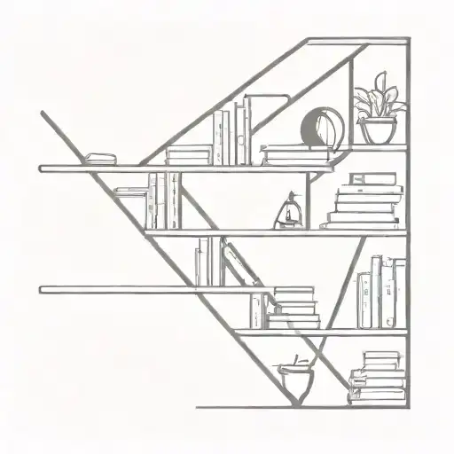 Interstellar bookshelf scene tattoo design tattoo design idea