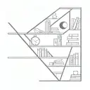 Interstellar bookshelf scene tattoo design tattoo design idea