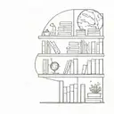 Interstellar bookshelf scene tattoo design tattoo design idea