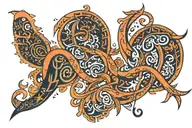 Arabic calligraphy characters representing Pakistan America Eritrea  tattoo design idea