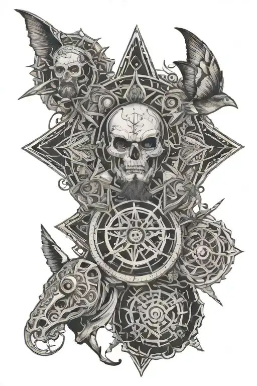 jackass, Supernatural, breaking bad, the boys, the Avengers mandala  tattoo design idea