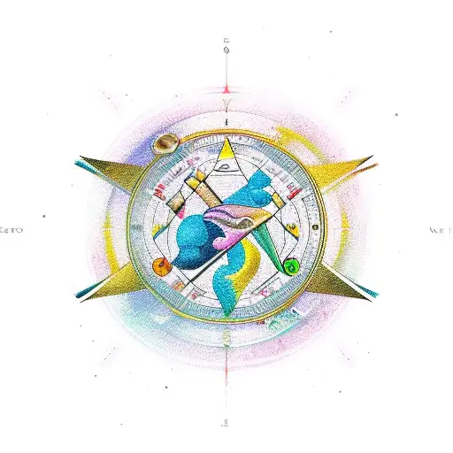 Leo, Virgo, sagittarius tattoo design idea