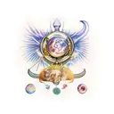 Leo, Virgo, sagittarius tattoo design idea