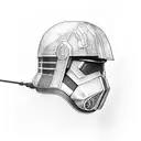 luke skywalker helmet tattoo design idea