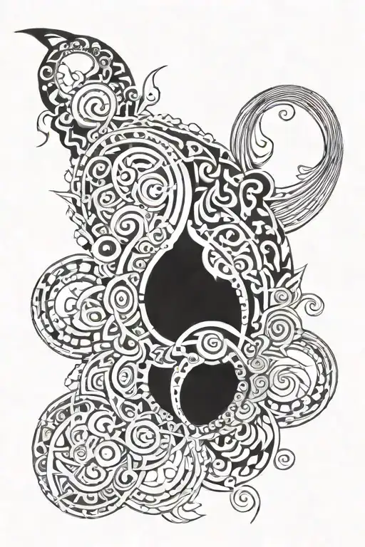 Abortion guilt mixed tattoo design idea