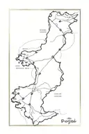 Portugal map with rosary outline tattoo design idea