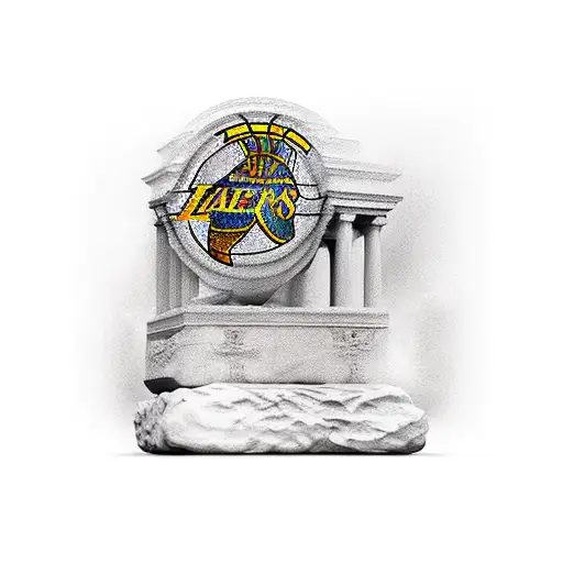 statue grec avec un maillot des lakers tattoo design idea