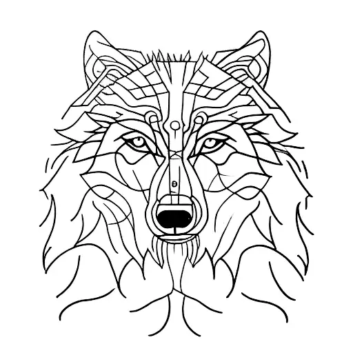 Surrender the Outcome, wolf tattoo design idea