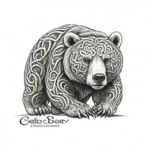 Celtic Bear tattoo design idea