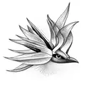 Bird of Paradise tattoo design idea