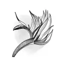 Bird of Paradise tattoo design idea