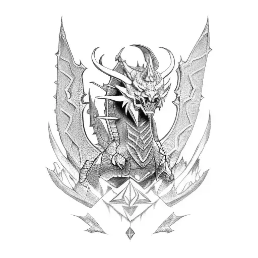 Zelda dragon tattoo design idea