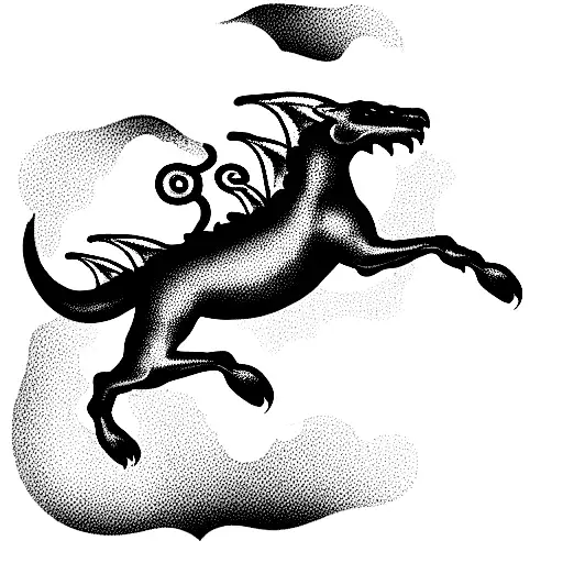 st. george killing a dragon tattoo design idea