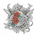 Good Thoughts Good Words, Good Deeds tattoo design idea