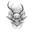 devil Eye tattoo design idea