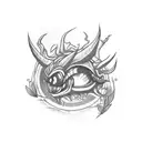 devil Eye tattoo design idea