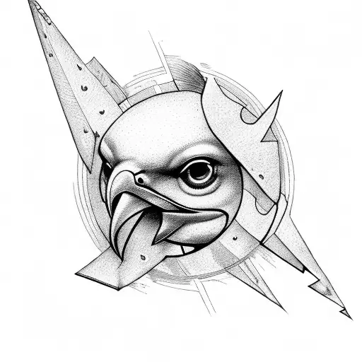 the words "ur fate awaits" with a bird tattoo design idea