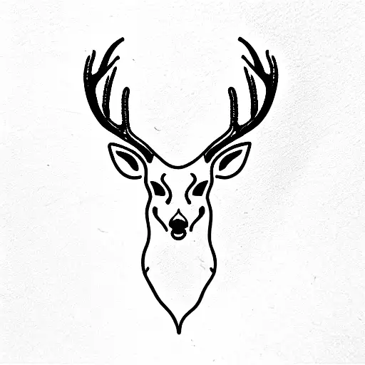 Deer tattoo on the inner forearm inspired in several