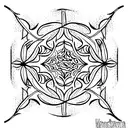 modern William morris pattern tattoo design idea