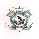 orca tattoo design idea