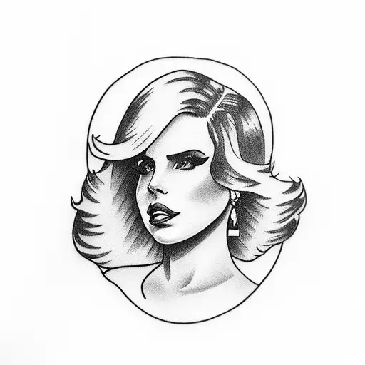 lana del rey sexy tattoo design idea