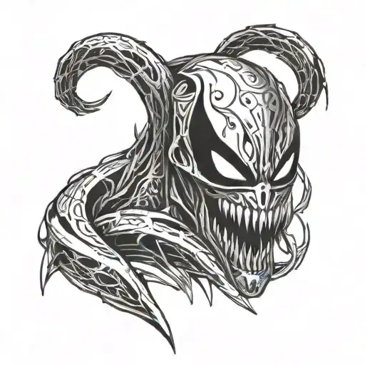 blade inspired by venom tattoo design idea