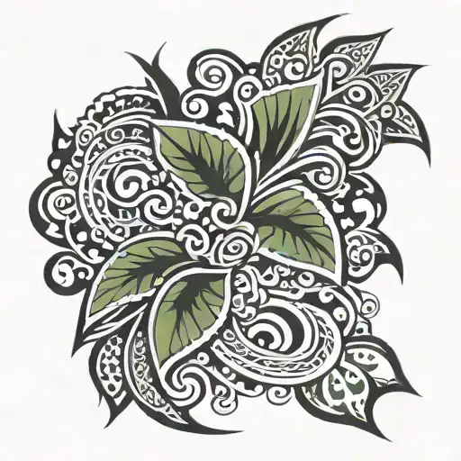 hawaiian tribal patterns tattoo design idea