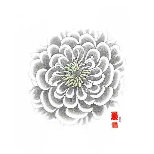 chrysanthemum tattoo design idea