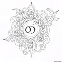 combination of Amit Dori and Omer names incorporated tattoo design idea