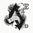 Cool text that says 2 Section tattoo design idea
