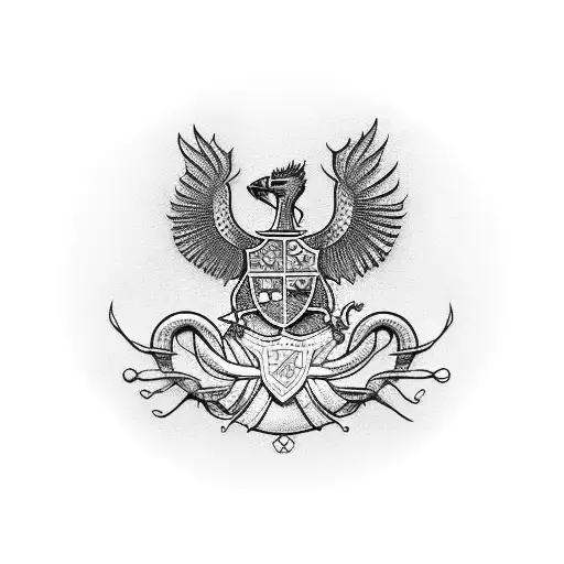 two clocks, liver bird, everton tower, a kangaroo, Spanish flag  tattoo design idea