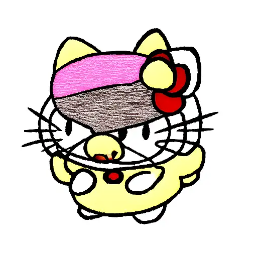 hello kitty tattoo design idea