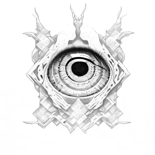 creepy animal eyes  tattoo design idea