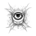 creepy animal eyes  tattoo design idea