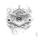 creepy animal eyes  tattoo design idea