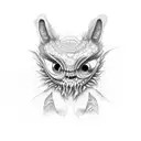 creepy animal eyes  tattoo design idea