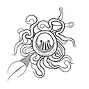 cuttlefish tattoo design idea