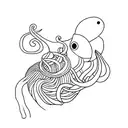cuttlefish tattoo design idea