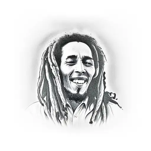 bob marley tattoo design idea