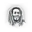 bob marley tattoo design idea