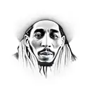 bob marley tattoo design idea
