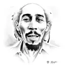 bob marley tattoo design idea