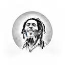 bob marley tattoo design idea